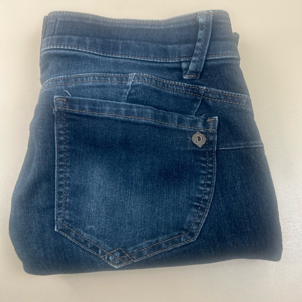 Democracy Women's 12 Dark Indigo Ab solution Booty Lift Stretch Jegging Jeans